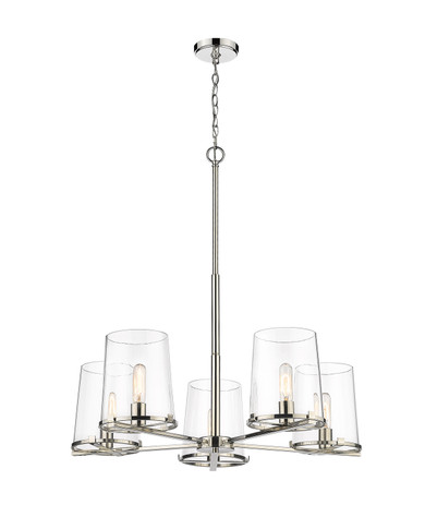 Mid. Chandeliers Glass Up by Z-Lite ( 224 | 3032-5PN Callista ) 
