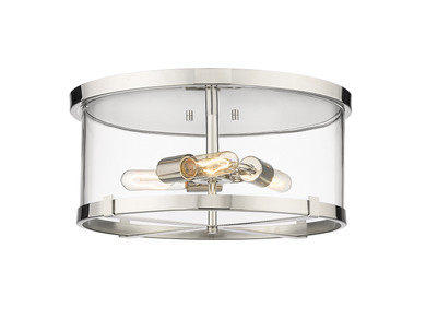 Flush Mounts Drum Shade by Z-Lite ( 224 | 3032F-PN Callista ) 