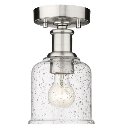 Semi-Flush Mts. Glass Down by Z-Lite ( 224 | 734F1-BN Bryant ) 