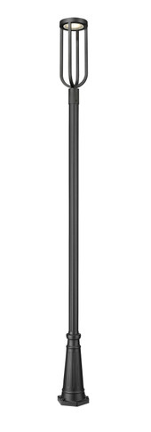 Exterior Post/Pier Head by Z-Lite ( 224 | 5005PHB-5011P-BK-LED Leland ) 