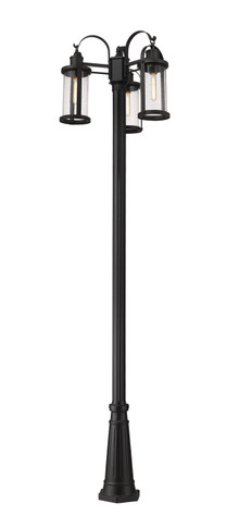 Exterior Post/Pier Head by Z-Lite ( 224 | 569MP3-519P-BK Roundhouse ) 