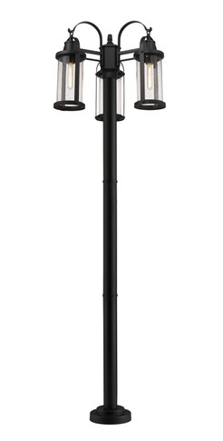 Exterior Post/Pier Head by Z-Lite ( 224 | 569MP3-567P-BK Roundhouse ) 