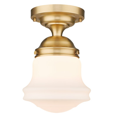 Semi-Flush Mts. Glass Down by Z-Lite ( 224 | 735F10-HBR Vaughn ) 