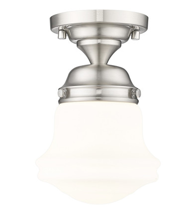 Semi-Flush Mts. Glass Down by Z-Lite ( 224 | 735F1-BN Vaughn ) 