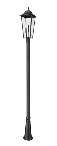 Exterior Post/Pier Head by Z-Lite ( 224 | 5008PHXLR-5011P-BK Gannon ) 