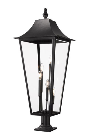 Exterior Post/Pier Head by Z-Lite ( 224 | 5008PHXXLR-533PM-BK Gannon ) 