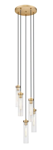 Mini Chandeliers Multi-Port/Cascade by Z-Lite ( 224 | 740P-5R-RB Beau ) 