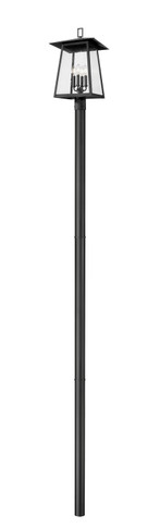 Exterior Post/Pier Head by Z-Lite ( 224 | 5015PHBR-5009P120-BK Rainer ) 