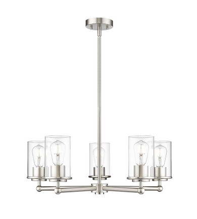 Mid. Chandeliers Glass Up by Z-Lite ( 224 | 742-5BN Thayer ) 