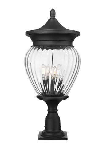 Exterior Post/Pier Head by Z-Lite ( 224 | 5016PHBR-533PM-BK Davina ) 
