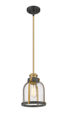 Mini Pendants Glass Down by Z-Lite ( 224 | 337MP-BRZ+HB Burren ) 