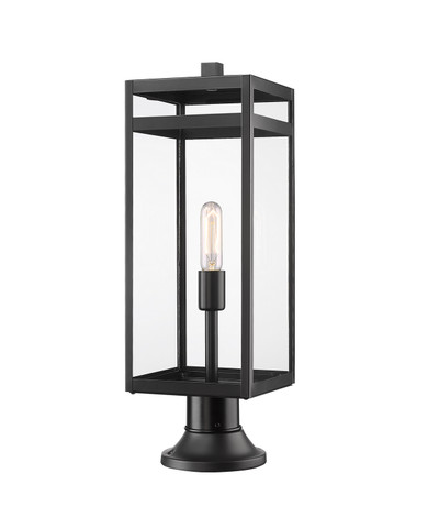 Exterior Post/Pier Head by Z-Lite ( 224 | 596PHBR-553PM-BK Nuri ) 