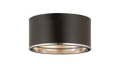 Flush Mounts Drum Shade by Z-Lite ( 224 | 2303F2-MB-CH Arlo ) 