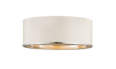 Flush Mounts Drum Shade by Z-Lite ( 224 | 2303F3-MW-CH Arlo ) 