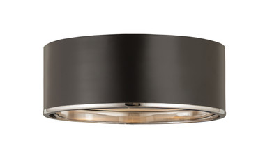 Flush Mounts Drum Shade by Z-Lite ( 224 | 2303F4-MB-CH Arlo ) 