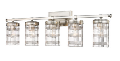 Bathroom Fixtures Five+Lights by Z-Lite ( 224 | 344-5V-BN Archer ) 