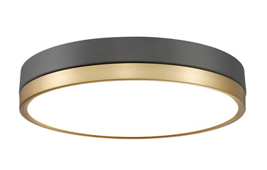 Flush Mounts Metal Shade by Z-Lite ( 224 | 1006F16-MB-MGLD-LED Algar ) 