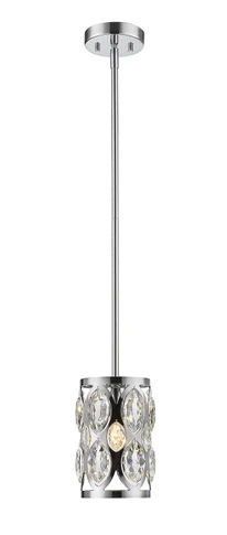 Mini Pendants Drum Shade by Z-Lite ( 224 | 6010MP-CH Dealey ) 