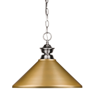 Pendants Metal Shade by Z-Lite ( 224 | 100701BN-MSG Pendant Lights ) 