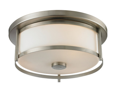 Flush Mounts Drum Shade by Z-Lite ( 224 | 412F14 Savannah ) 