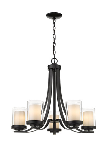 Mid. Chandeliers Glass Up by Z-Lite ( 224 | 426-5-MB Willow ) 