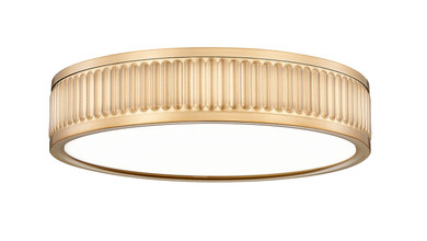 Flush Mounts Drum Shade by Z-Lite ( 224 | 1013F12-MGLD-LED Stari ) 