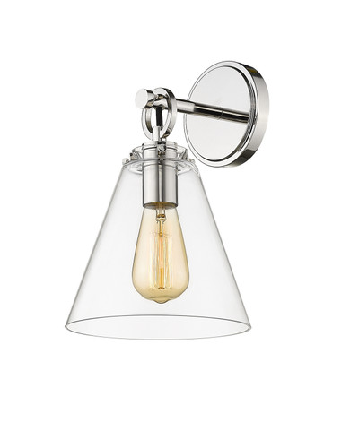 Sconces Single Glass by Z-Lite ( 224 | 806-1S-PN Harper ) 
