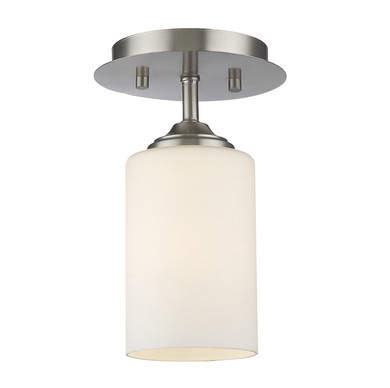 Semi-Flush Mts. Glass Down by Z-Lite ( 224 | 435F1-BN Bordeaux ) 