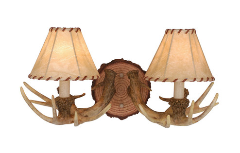 Sconces Double Candle by Vaxcel ( 63 | WL33042NS Lodge ) 