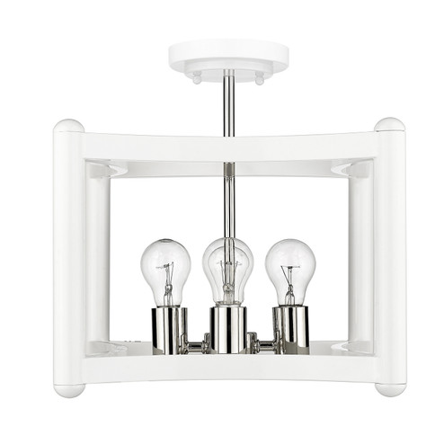 Semi-Flush Mts. Cage by Acclaim Lighting ( 106 | IN20040WH Coyle ) 