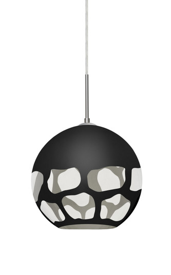 Multi-Systems Line Voltage Pendants by Besa ( 74 | 1JC-ROCKYBK-LED-SN Rocky ) 