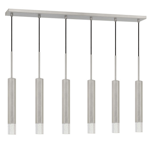 Linear/Island 4 Light + by Cal Lighting ( 225 | FX-3723-6P-BS Led Pendant ) 