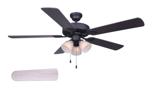 Fans Ceiling Fans by Canarm ( 387 | CF52VIL5BK Villa ) 