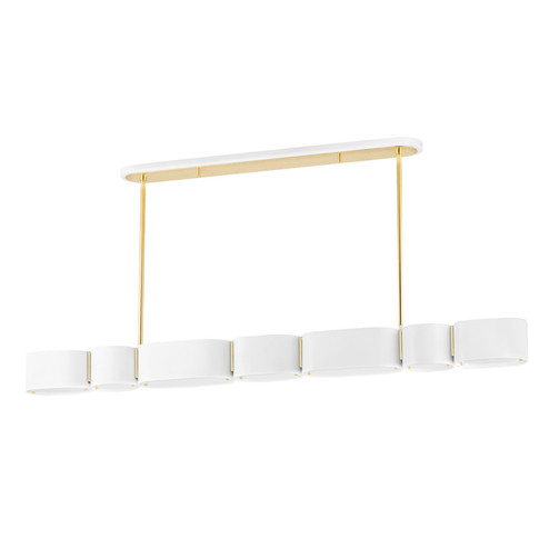 Linear/Island Geometric/Linear by Corbett Lighting ( 68 | 393-54-SWH/VB Opal ) 