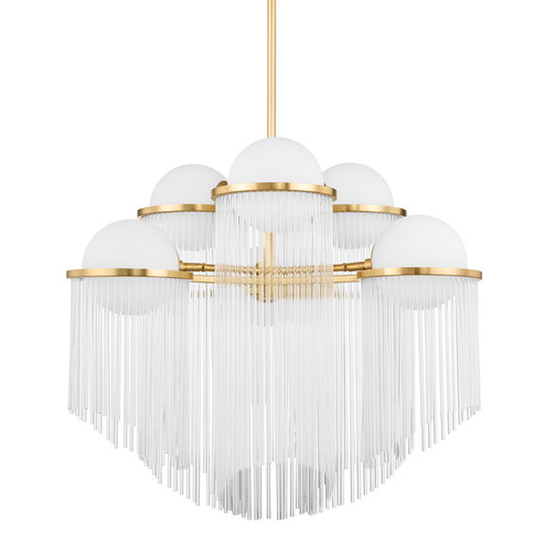 Mid. Chandeliers Glass Down by Corbett Lighting ( 68 | 398-32-AGB Celestial ) 