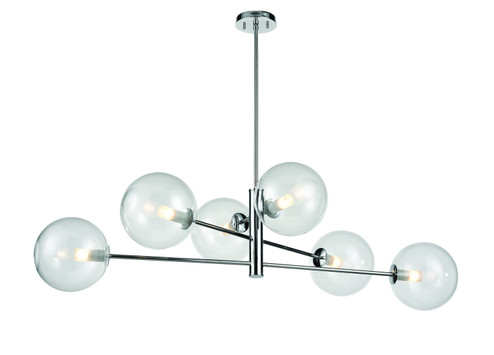 Large Chandeliers Glass Shade by DVI Lighting ( 214 | DVP27002CH-CL Courcelette ) 