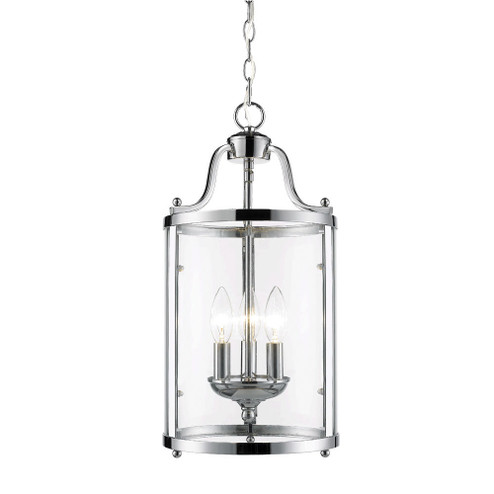 Foyer/Hall Lanterns Glass w/Frame by Golden ( 62 | 1157-3P CH Payton CH ) 