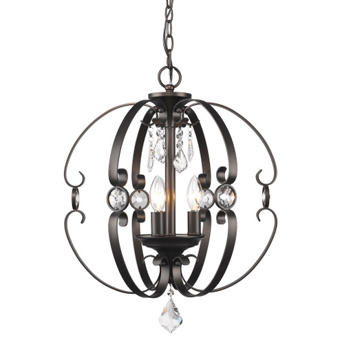 Foyer/Hall Lanterns Open Frame by Golden ( 62 | 1323-3P EBB Ella EBB ) 