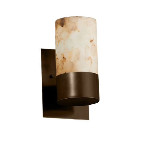 Sconces Single Glass by Justice Designs ( 102 | ALR-8761-10-DBRZ-LED1-700 Alabaster Rocks ) 