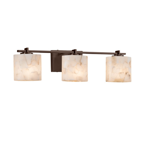 Bathroom Fixtures Three Lights by Justice Designs ( 102 | ALR-8443-30-DBRZ-LED3-2100 Alabaster Rocks ) 