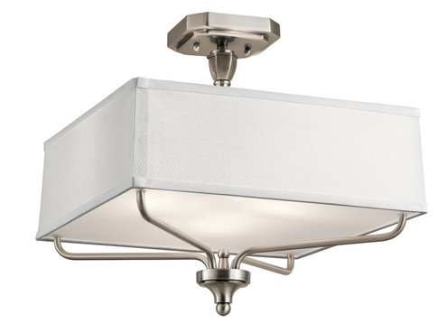 Semi-Flush Mts. Drum Shade by Kichler ( 12 | 43309CLP Arlo ) 