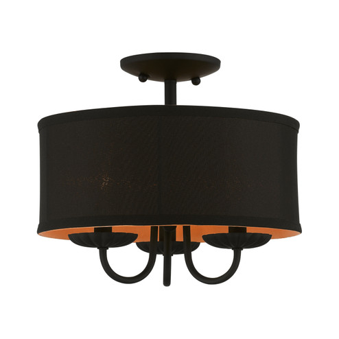 Semi-Flush Mts. Drum Shade by Livex Lighting ( 107 | 45127-04 Winchester ) 