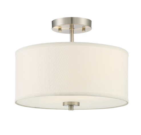 Semi-Flush Mts. Drum Shade by Meridian ( 446 | M60008BN Msemi ) 