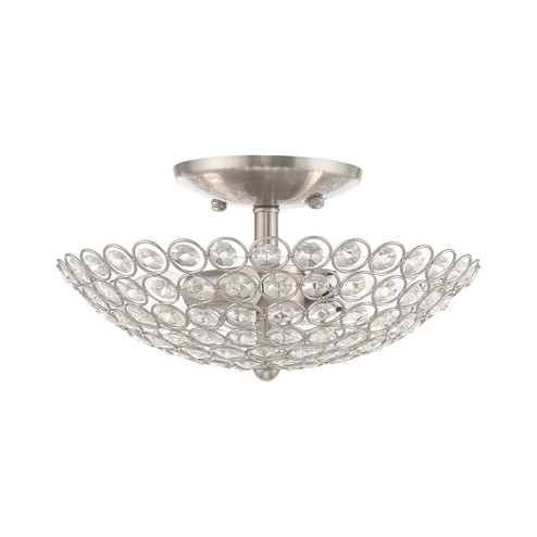 Semi-Flush Mts. Bowl Style by Livex Lighting ( 107 | 40441-91 Cassandra ) 