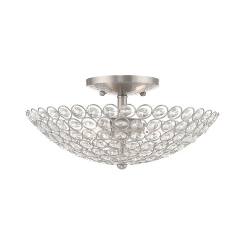 Semi-Flush Mts. Bowl Style by Livex Lighting ( 107 | 40443-91 Cassandra ) 