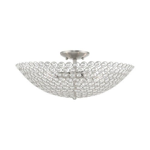 Semi-Flush Mts. Bowl Style by Livex Lighting ( 107 | 40447-91 Cassandra ) 