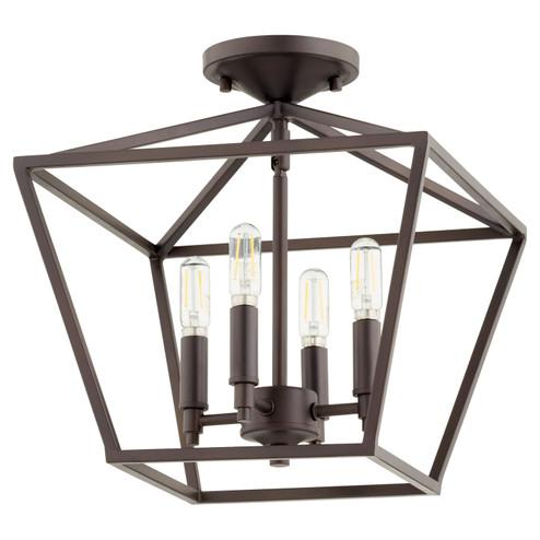 Semi-Flush Mts. Cage by Quorum ( 19 | 304-13-86 Gabriel ) 