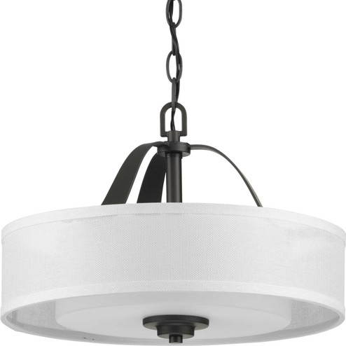 Semi-Flush Mts. Drum Shade by Progress Lighting ( 54 | P350098-143 Kene ) 