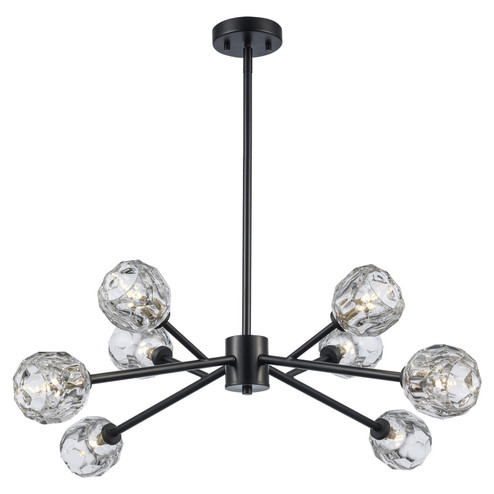 Mid. Chandeliers Starburst by Trans Globe Imports ( 110 | 11668 BK Sequoia ) 