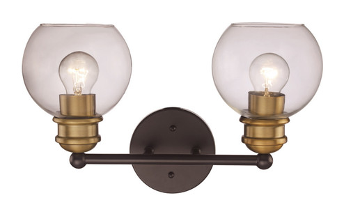 Bathroom Fixtures Two Lights by Trans Globe Imports ( 110 | 22052 BK-AG ) 